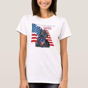 T-shirt Térriers Écossais pour la participation électorale