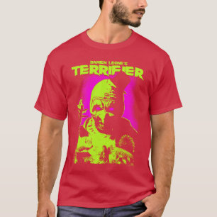 T-shirt Terrifier Yeux Brûlants Art Néon Poster Horreur fi