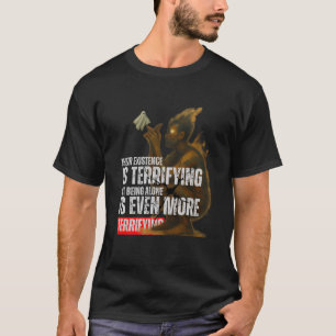 T-shirt Terrifying Ghost Vintage Horror Dark Art Quote