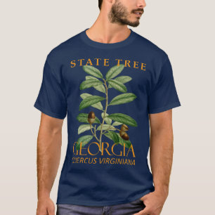 T-shirt Territoire de Géorgie Arbre Le Chêne Vivant du Sud
