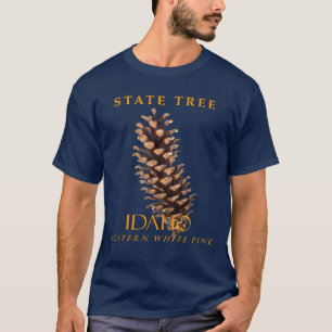T-shirt Territoire de l'Idaho Arbre Le Pin Blanc Occidenta