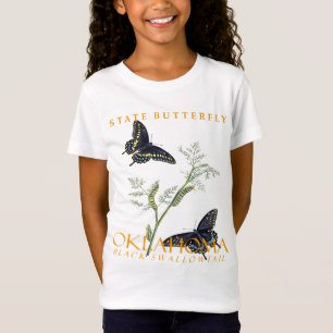 T-Shirt Territoire de l'Oklahoma Papillon Le Black Swallow
