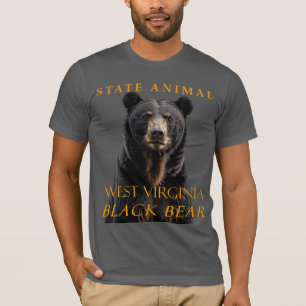 T-shirt Territoire de Virginie-Occidentale Animal L'ours n