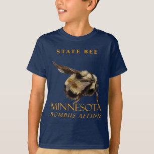 T-shirt Territoire du Minnesota Insecte L'abeille à tache
