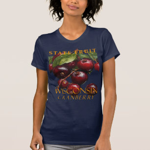 T-shirt Territoire du Wisconsin Fruit La Canneberge