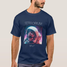 Terrorium - Pourquoi ? Un astronaute hurlant. Bleu