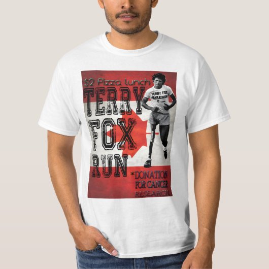 T-shirt terry fox, canadien, (Devant)