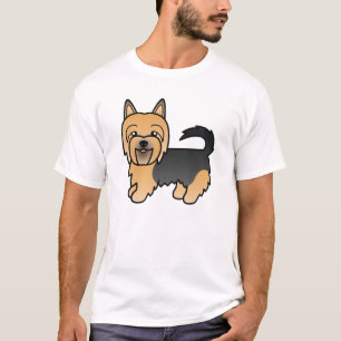 T-shirt Tervueren Australien Bleu et Tan Chien de Dessin A