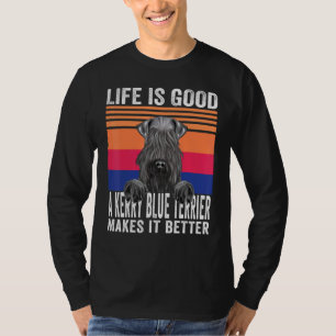 T-shirt Tervueren Kerry Blue fait que votre vie est bonne 