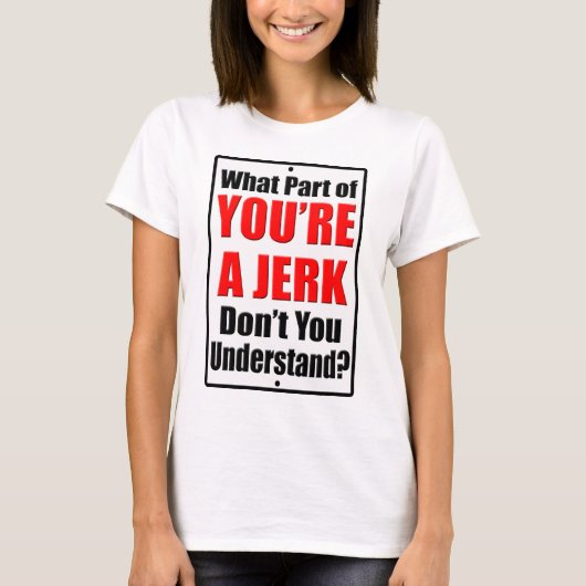 T-shirt T'es un crétin (Devant)