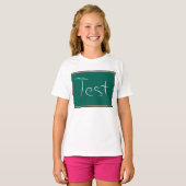 T-shirt Test Chalkboard School (Devant entier)