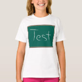 T-shirt Test Chalkboard School (Devant)
