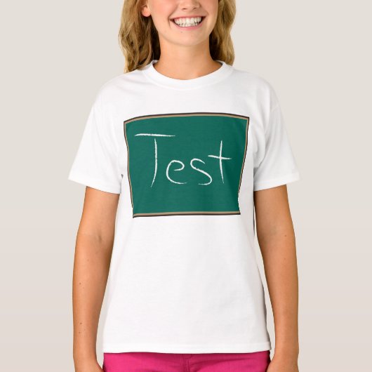 T-shirt Test Chalkboard School (Devant)