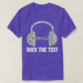 T-shirt Test Day Rock The Test Teacher Test Day Funny T (Design devant)
