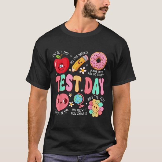 T-shirt Test Day Rock The Test Testing Day Motivational Te (Devant)