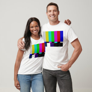 T-shirt test de couleur des barres TV