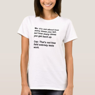 T-shirt Test de la sobriété