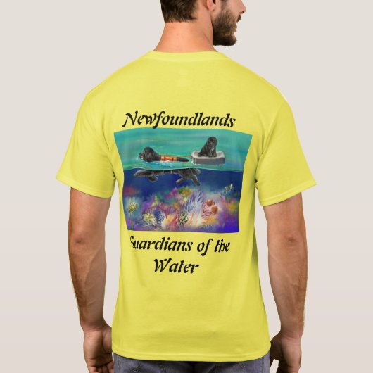 T-shirt Test d'eau noir newf 2024 (Dos)