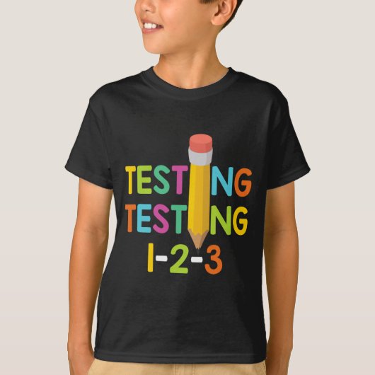 T-shirt Test d'examen d'enseignant de jour 1-2-3 (Devant)