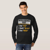 T-shirt Test d'intelligence dicte Eye M A P Ness Blague de (Devant entier)