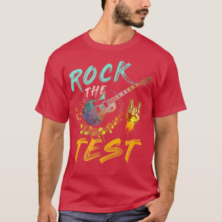 T-shirt Test Jour Enseignant Rocher le Test Guitare Test