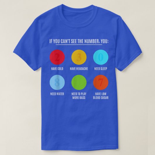 T-shirt Test Oeil Baid, Lecteurs de basse électrique (Design devant)