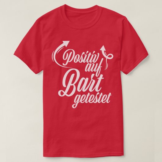 T-shirt Test positif pour la conception de la Moustache de (Design devant)