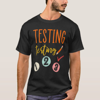 T-shirt Test Test Test 123 Enseignants Test Jour Femmes Me