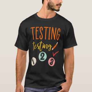 T-shirt Test Test Test 123 Enseignants Test Jour Femmes Me