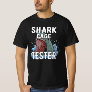 T-shirt Tester de cage de requin - Funny Ocean Adventure H