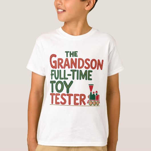 T-shirt Tester de jouets Noël Grandson (Devant)