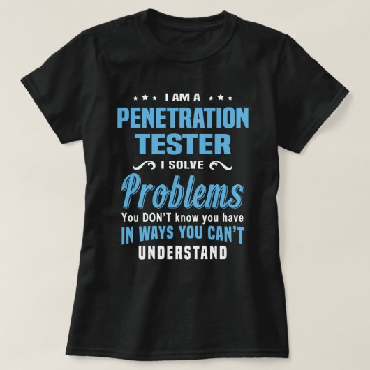 T-shirt Tester de pénétration (Design devant)