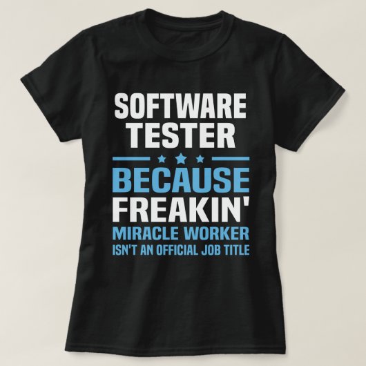 T-shirt Tester logiciel (Design devant)
