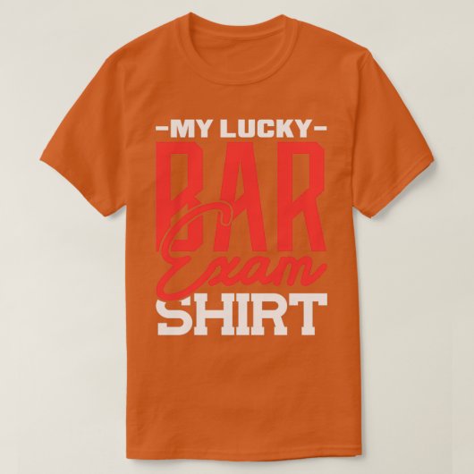 T-shirt Tester Mon Lucky Bar Exam Shirt Bartender (Design devant)
