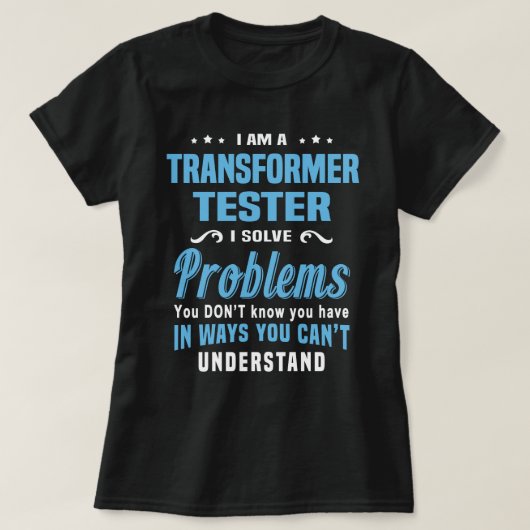 T-shirt Tester transformateur (Design devant)