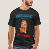 T-shirt Testeur QA Humour de chat (Devant)
