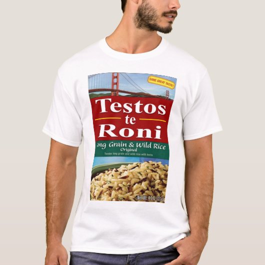 T-shirt Testos-te-roni (Devant)