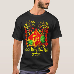 T-shirt Têt 2026 chuc mung nam moi cheval vietnamien lunai