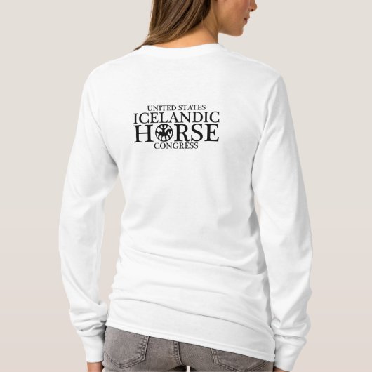 T-shirt Tête à manche longue pour femmes USIHC (Dos)