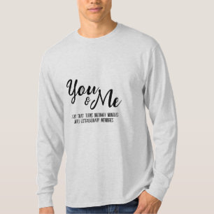 T-shirt Tête à manches longues vous & moi personnalisées