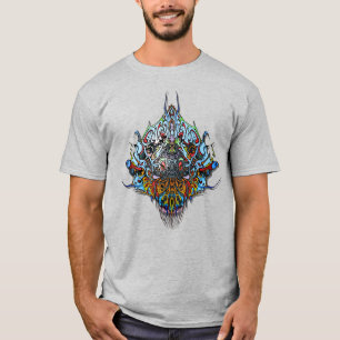 T-shirt Tête Alien - Bleu