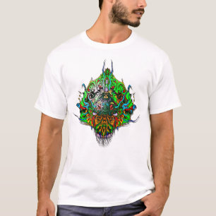 T-shirt Tête Alien - vert