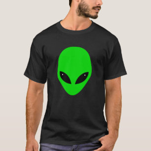 T-shirt Tête Alien verte