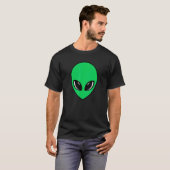 T-shirt Tête Alien verte (Devant entier)