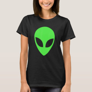 T-shirt Tête Alien verte 90's Style Drôle Alien