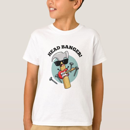 T-shirt Tête Banger Funny Music Puns (Devant)
