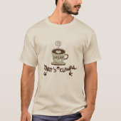 T-shirt Tete chat café mignonne (Devant)