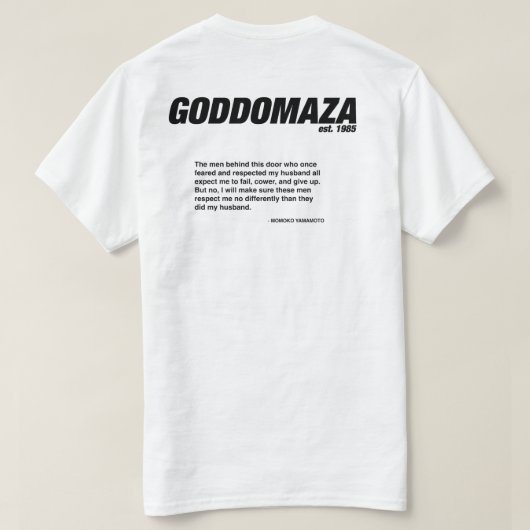 T-SHIRT TÊTE CLASSIQUE GODDOMAZA AVEC DEVIS MOMOKO (Design dos)