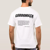 T-SHIRT TÊTE CLASSIQUE GODDOMAZA AVEC DEVIS MOMOKO (Dos)