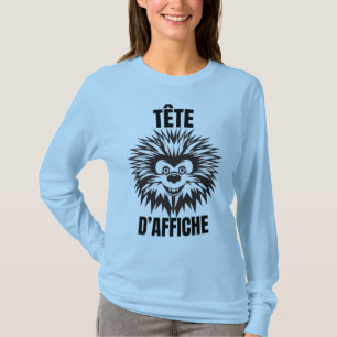 T-shirt Tête d’affiche – Hérisson drôle et touffu